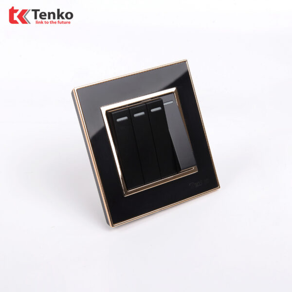 Công Tắc Âm Tường 4 Nút Tenko TK-F66-04 – Đế Vuông