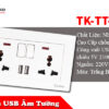 Ổ Cắm Điện Chống Giật Tích Hợp USB Âm Tường