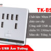 Ổ Cắm USB Âm Tường 6 Cổng Cao Cấp
