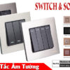 Công Tắc, Ổ Cắm Âm Tường Kim Loại Xước