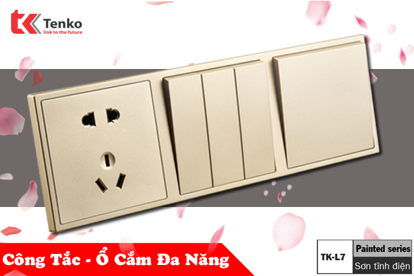 Công Tắc-Ổ Cắm Điện Âm Tường Đa Năng TK-L7