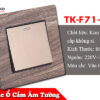 Công Tắc, Ổ Cắm Âm Tường Mặt Kim Loại Vân Gỗ Cao Cấp Sang Trọng