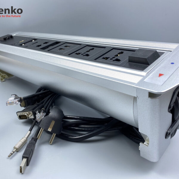 Hộp Điện Âm Bàn Xoay 180 Độ – Tích Hợp Cổng HDMI-LAN-USB TK-HX7