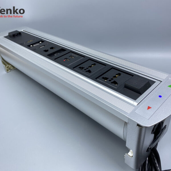 Hộp Điện Âm Bàn Xoay 180 Độ – Tích Hợp Cổng HDMI-LAN-USB TK-HX7