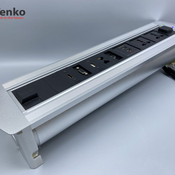 Hộp Điện Âm Bàn Xoay 180 Độ – Tích Hợp Cổng HDMI-LAN-USB TK-HX7