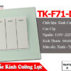 công tắc mặt kính cường lực cao cấp tenko tk-f71-d-03