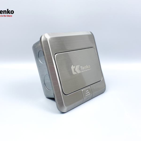 Ổ Cắm Điện Âm Sàn 3 Chấu Trắng Bạc Tenko TK-J02-13 Sliver
