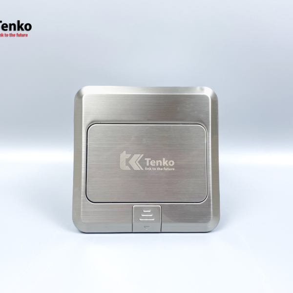 Ổ Cắm Điện Âm Sàn 3 Chấu Trắng Bạc Tenko TK-J02-13 Sliver