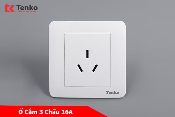 Ổ Cắm 16A Công Nghiệp Chân Cắm Chuẩn Úc TK-TT-08 Trắng