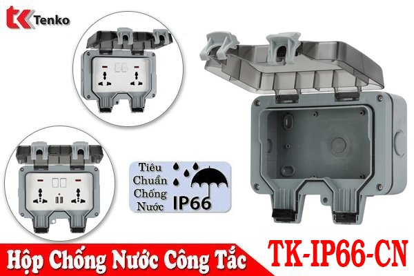 Hộp Che Nước Ổ Cắm Chữ Nhật – Tiêu Chuẩn Chống Nước IP66 Tenko
