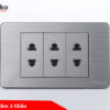 Ổ Cắm 2 Chấu TK-C7-020