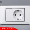 Công tắc + ổ cắm chuẩn Đức