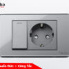 Ổ cắm chuẩn Đức + Công tắc TK-C9-063