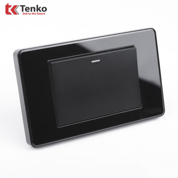 Công Tắc Đèn Âm Tường 1 Chiều và 2 Chiều Cao Cấp TENKO TK-C9-01 ĐEN