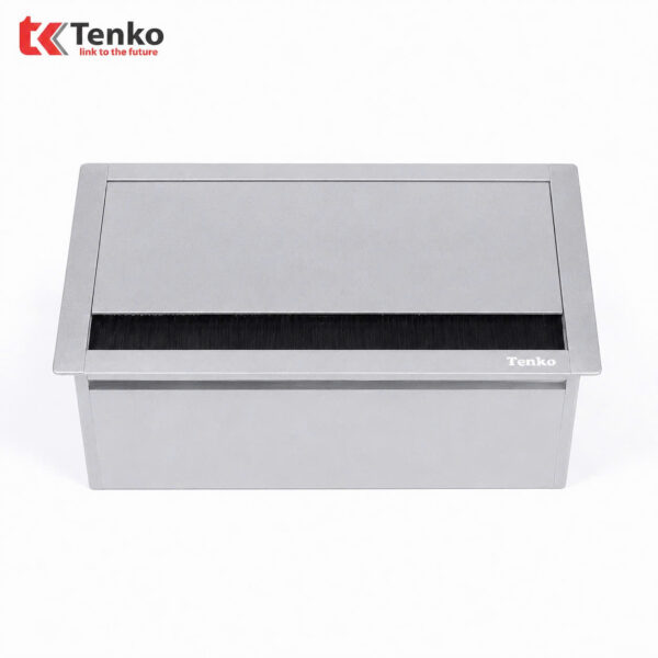 Hộp Điện Nhôm Âm Bàn Phòng Họp – Ổ Điện Âm Bàn 2 Module Ổ Cắm TENKO TK-AB2S