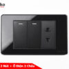 Công tắc 2 nút + ổ cắm điện TK-C9-027