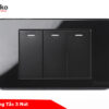 Công tắc 3 nút TK-C9-03 đen