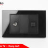 Ổ cắm TV + mạng LAN