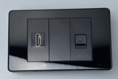 Ổ HDMI và LAN(Rj45) Âm Tường Cao Cấp Thương Hiệu Nhật TENKO TK-C9-076 ĐEN