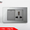 Ổ cắm 3 chấu + công tắc