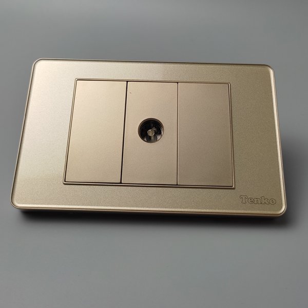 Ổ Cắm TV Âm Tường Cao Cấp TENKO TK-C9-071 Vàng