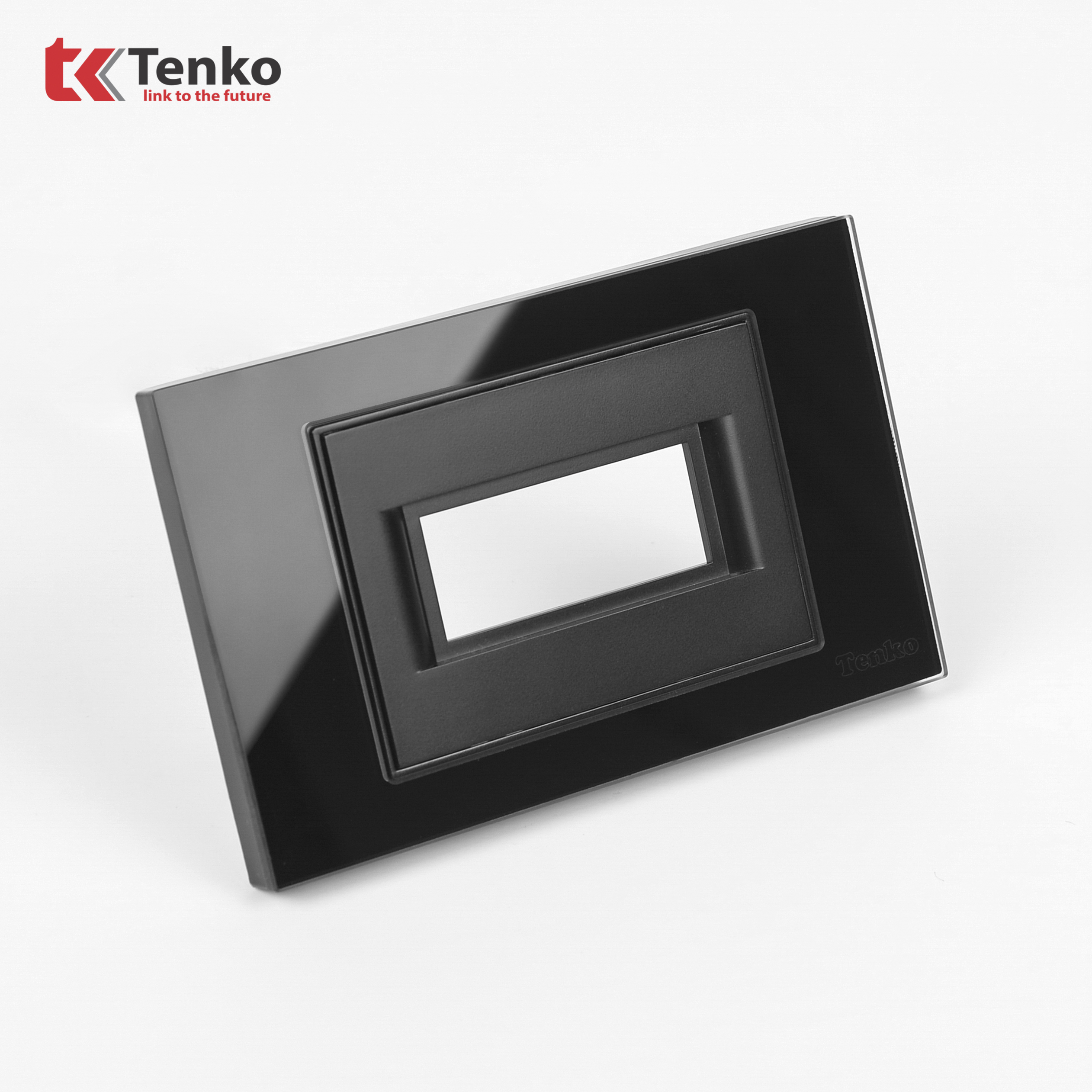 Mặt Át Đơn + Gông Tenko Mặt Kính Cường Lực Tenko TK-C18-A-AD Đen