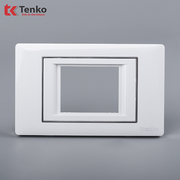 Mặt Át Đôi+ Gông Tenko TK-C27-B-AD Trắng viền bạc