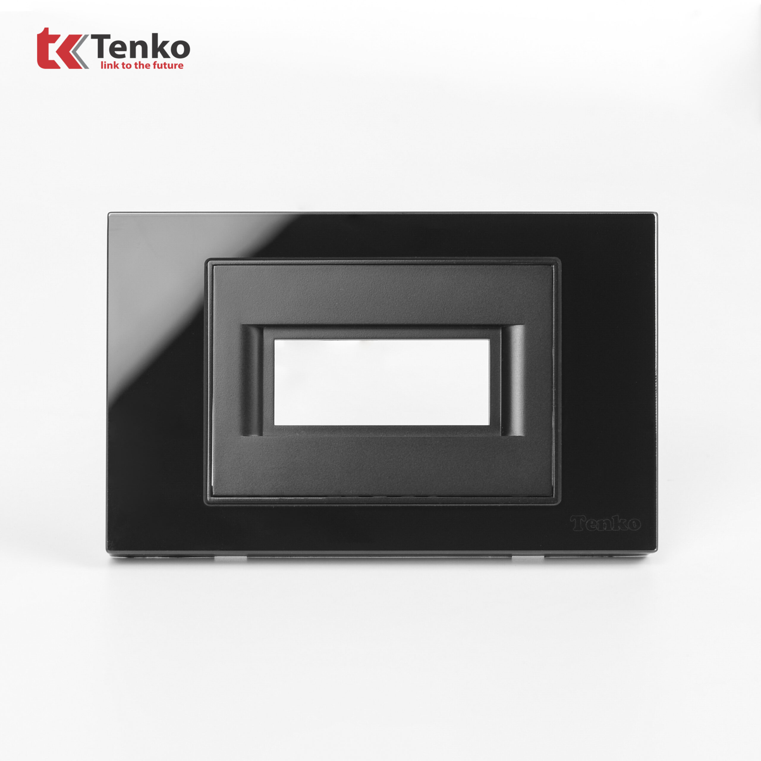 Mặt Át Đơn + Gông Tenko Mặt Kính Cường Lực Tenko TK-C18-A-AD Đen