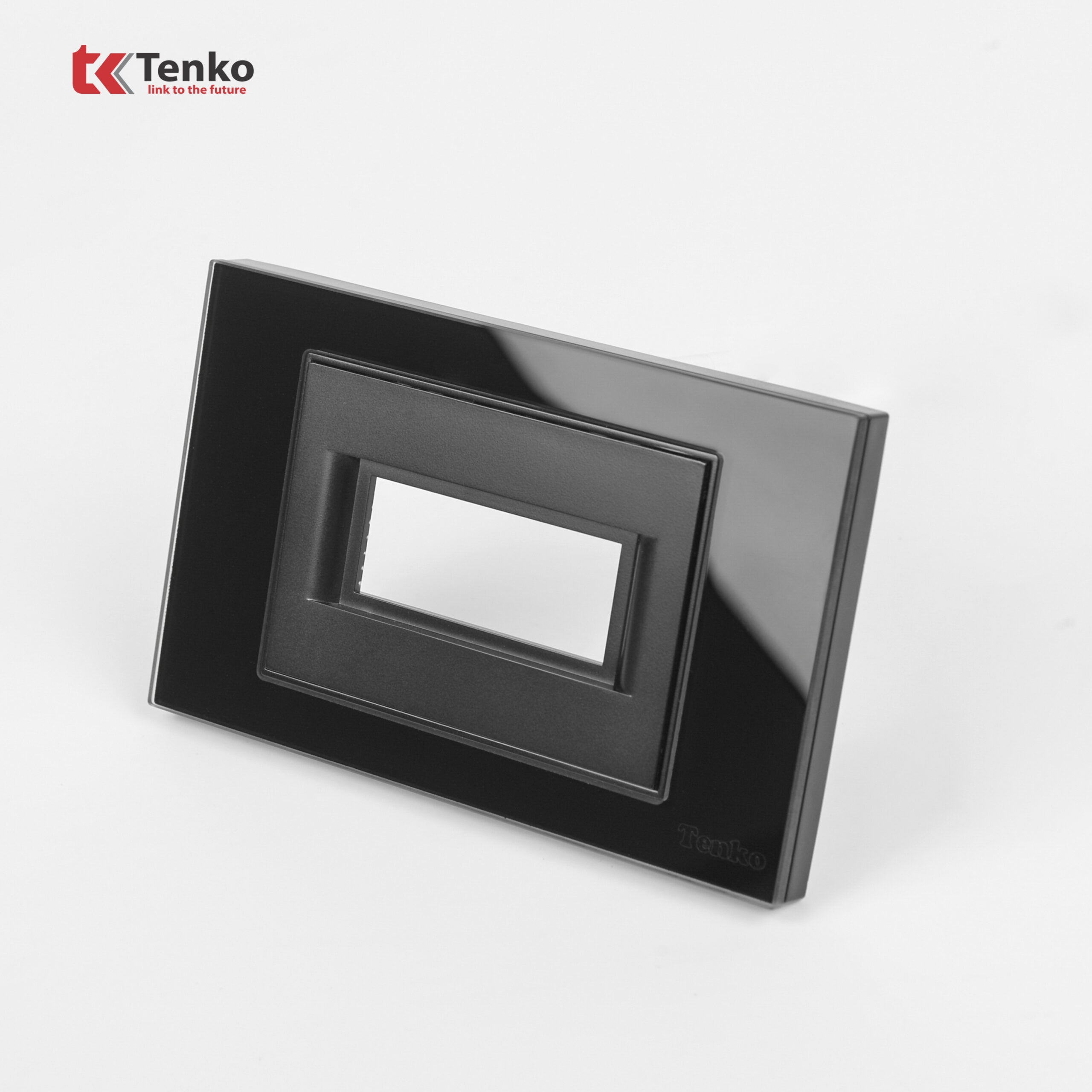 Mặt Át Đơn + Gông Tenko Mặt Kính Cường Lực Tenko TK-C18-A-AD Đen