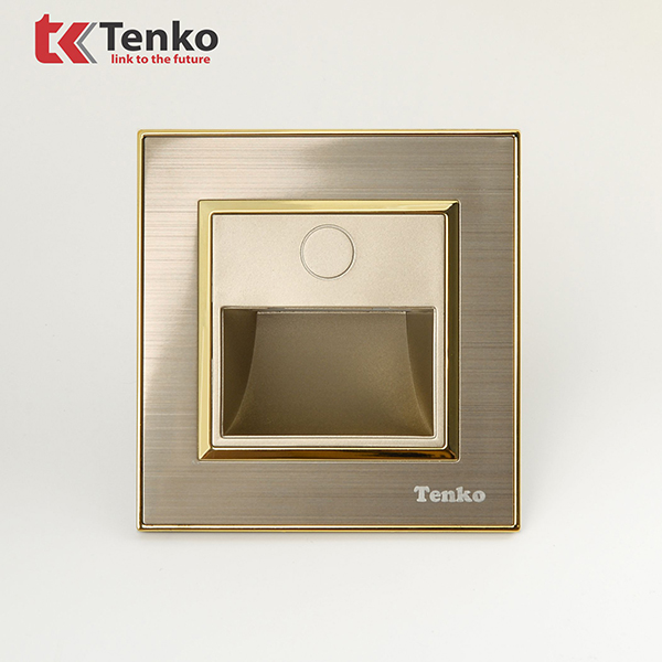Đèn LED âm tường Mặt Nhôm Phay Tenko TK-F66-B9-93 Vàng