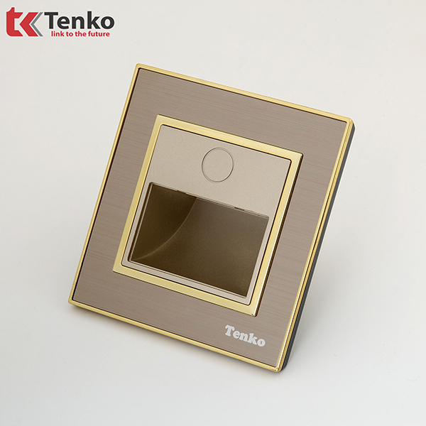 Đèn LED âm tường Mặt Nhôm Phay Tenko TK-F66-B9-93 Vàng
