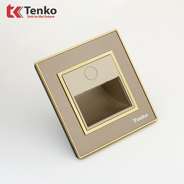 Đèn LED âm tường Mặt Nhôm Phay Tenko TK-F66-B9-93 Vàng