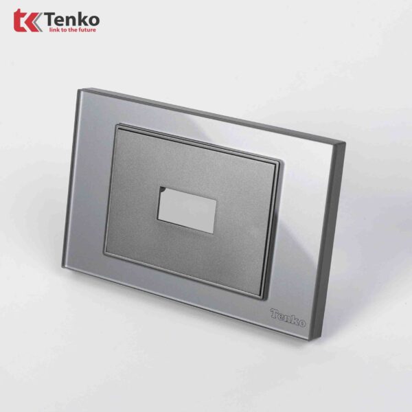 Mặt Át Khối + Gông Tenko Mặt Kính Cường Lực Tenko TK-C18-AK Xám