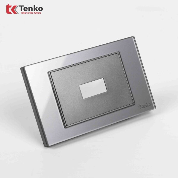 Mặt Át Khối + Gông Tenko Mặt Kính Cường Lực Tenko TK-C18-AK Xám
