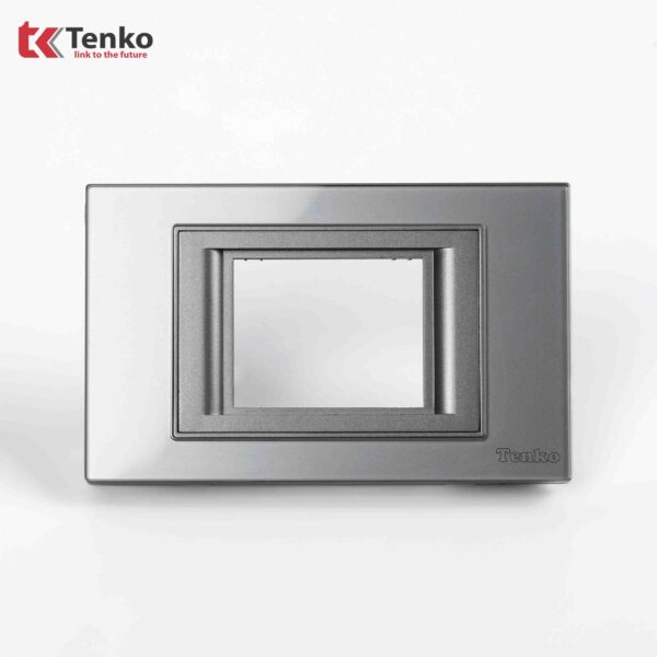 Mặt Át Đôi + Gông Tenko Mặt Kính Cường Lực Tenko TK-C18-B-AD Xám
