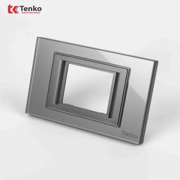 Mặt Át Đôi + Gông Tenko Mặt Kính Cường Lực Tenko TK-C18-B-AD Xám