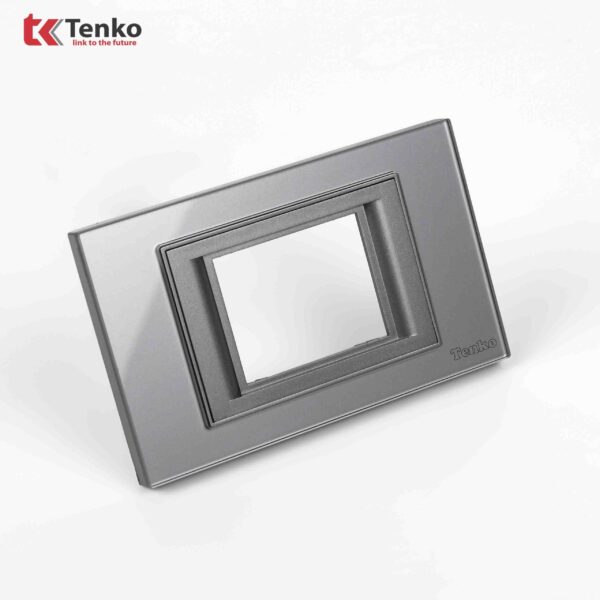 Mặt Át Đôi + Gông Tenko Mặt Kính Cường Lực Tenko TK-C18-B-AD Xám