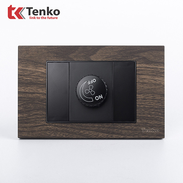 Chiết áp quạt vân gỗ Tenko TK-C6A-086