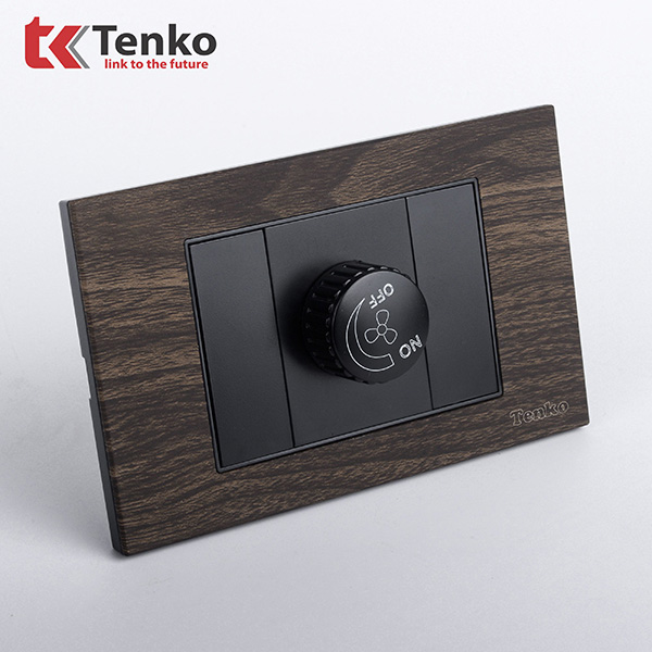 Chiết áp quạt vân gỗ Tenko TK-C6A-086