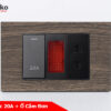 Công tắc 20A + ổ cắm đơn TK-C6A-080