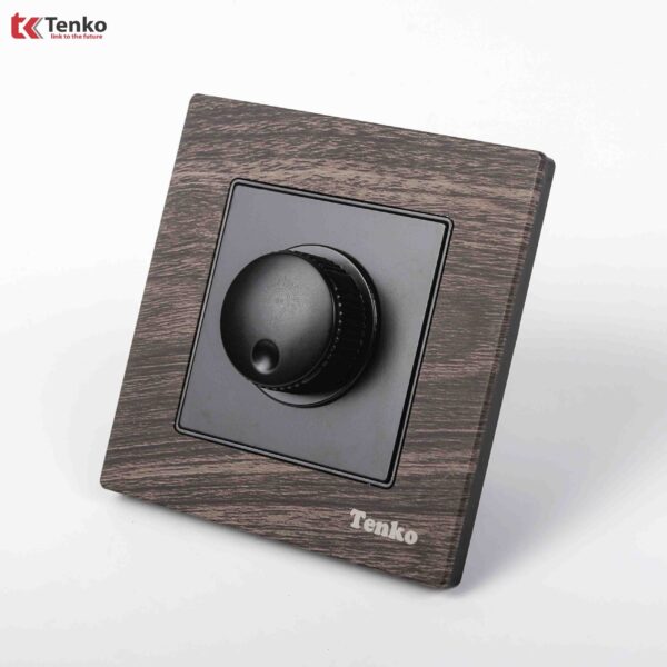 Chiết Áp Đèn 300W Mặt Vân Gỗ Tenko TK-F71A-61