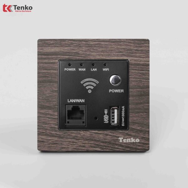 Ổ Wifi Âm Tường Mặt Vân Gỗ Tenko TK-F71A-69