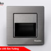 Đèn LED âm tường xám bóng