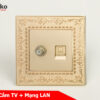 Ổ Cắm TV + Mạng LAN