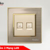 Ổ cắm 2 mạng LAN