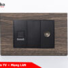 Ổ cắm TV + mạng LAN TK-C6A-075