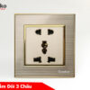 Ổ cắm đôi 3 chấu