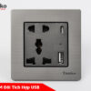Ổ cắm đôi tích hợp USB