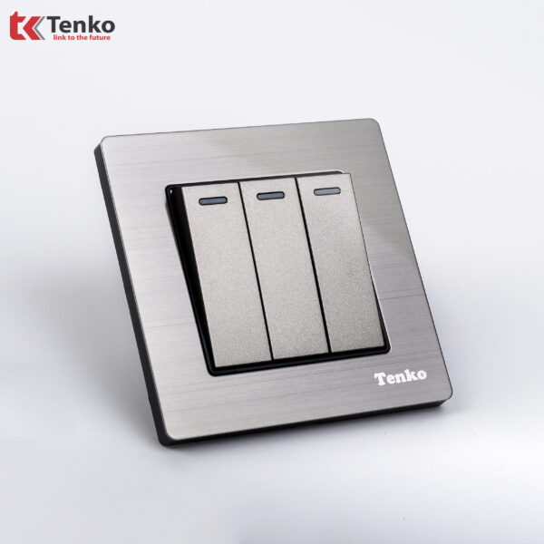 Công Tắc Điện Âm Tường 3 Nút TENKO TK-F71B-03