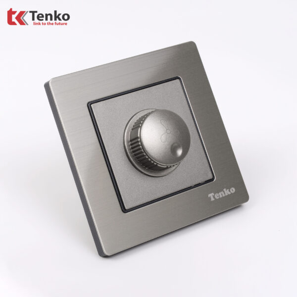 Chiết áp quạt 300W Mặt Nhôm Phay Tenko TK-F71B-62 Xám Bóng